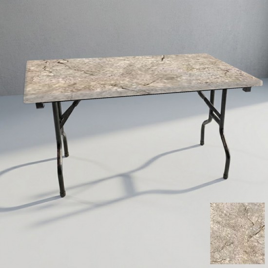 Banket Katlanır Masa (Werzalit, Allzalit. Vermodin Tabla 80x140) - Scala Marble