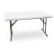 Banket Laminat Masa 80x140 (ESB-SIYAH) - Beyaz (Katlanır)