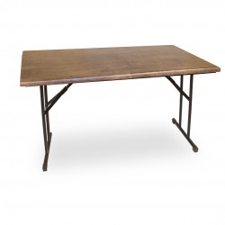 Banket Katlanır Masa (Werzalit, Allzalit. Vermodin Tabla 80x140) - Rustik Dark