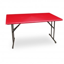 Banket Katlanır Masa (Werzalit, Allzalit. Vermodin Tabla 80x140) - Kırmızı