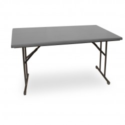 Banket Katlanır Masa (Werzalit, Allzalit. Vermodin Tabla 80x140) - Koyu Gri