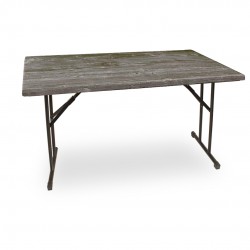 Banket Katlanır Masa (Werzalit, Allzalit. Vermodin Tabla 80x140) - Old Pine