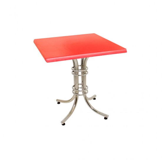 Buket Werzalit Kare Mutfak Masası 80X80 - Kırmızı