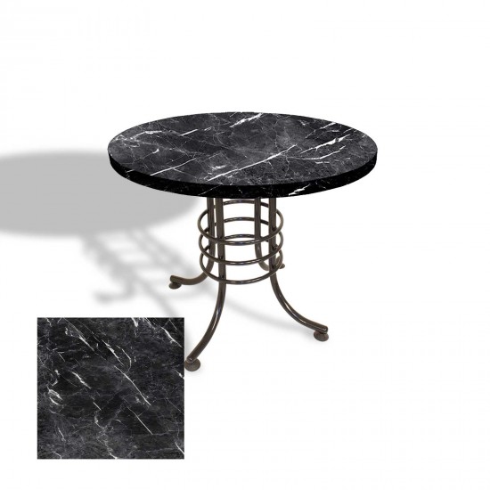 Buket Mega Laminat Yuvarlak Mutfak Masası Q100 - Temperado Buket Mega Laminat Yuvarlak Mutfak Masası Q100 - Temperado