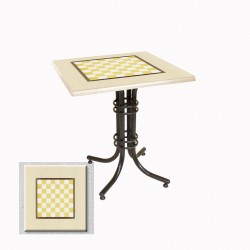 Buket Werzalit Kare ESB Mutfak Masası 80X80 - Santranç Krem