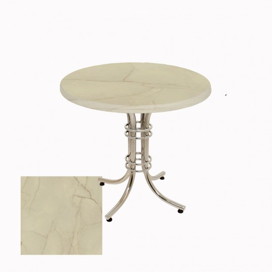 Buket Werzalit Yuvarlak Mutfak Masası 60cm - Golden Marble