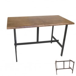Capella Werzalit Mutfak Masası 80x120 (ESB-SIYAH) - Rustik Dark Capella Werzalit Mutfak Masası 80x120 (ESB-SIYAH) - Rustik Dark