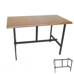 Capella Werzalit Mutfak Masası 80x120 (ESB-SIYAH) - Koyu Ahşap