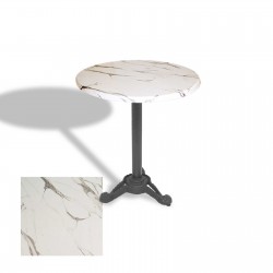 Çipa Döküm Ayak Yuvarlak Masa Çap 90cm - (Werzalit, Wermodin ve Allzalit Tabla) - Afyon Mermer