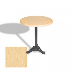 Çipa Döküm Ayak Yuvarlak Masa Çap 90cm - (Werzalit, Wermodin ve Allzalit Tabla) - Akçaağaç