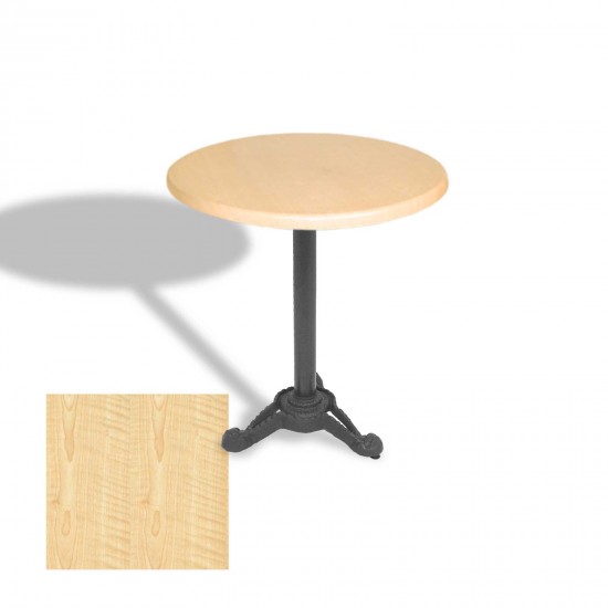 Çipa Döküm Ayak Yuvarlak Masa Çap 90cm - (Werzalit, Wermodin ve Allzalit Tabla) - Akçaağaç