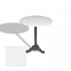 Çipa Döküm Ayak Yuvarlak Masa Çap 90cm - (Werzalit, Wermodin ve Allzalit Tabla) - Beyaz