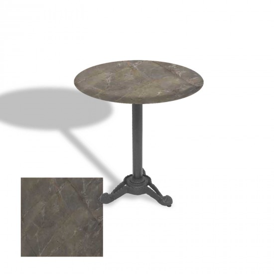 Çipa Döküm Ayak Yuvarlak Masa Çap 90cm - (Werzalit, Wermodin ve Allzalit Tabla) - Halong