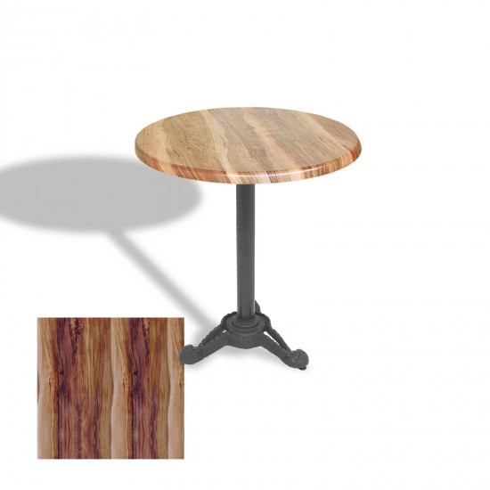 Çipa Döküm Ayak Yuvarlak Masa Çap 90cm - (Werzalit, Wermodin ve Allzalit Tabla) - Indiana Wood