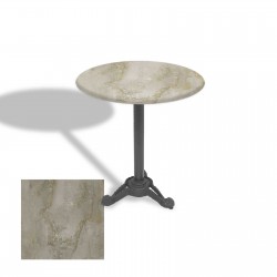 Çipa Döküm Ayak Yuvarlak Masa Çap 90cm - (Werzalit, Wermodin ve Allzalit Tabla) - Irony