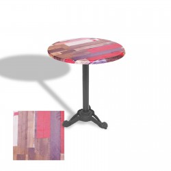 Çipa Döküm Ayak Yuvarlak Masa Çap 90cm - (Werzalit, Wermodin ve Allzalit Tabla) - Redwood