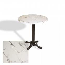 Çipa Döküm Ayak Yuvarlak Masa Çap 90cm - (Werzalit, Wermodin ve Allzalit Tabla) - Afyon Mermer