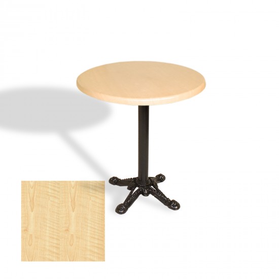 Çipa Döküm Ayak Yuvarlak Masa Çap 90cm - (Werzalit, Wermodin ve Allzalit Tabla) - Akçaağaç
