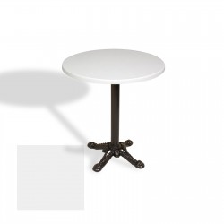 Çipa Döküm Ayak Yuvarlak Masa Çap 90cm - (Werzalit, Wermodin ve Allzalit Tabla) - Beyaz