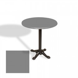 Çipa Döküm Ayak Yuvarlak Masa Çap 90cm - (Werzalit, Wermodin ve Allzalit Tabla) - Koyu Gri