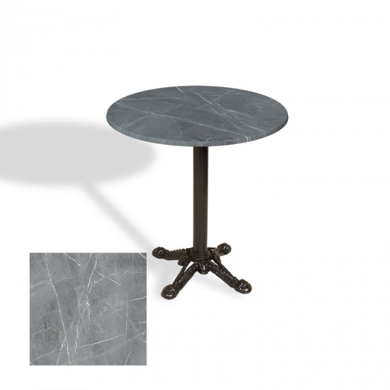 Çipa Döküm Ayak Yuvarlak Masa Çap 90cm - (Werzalit, Wermodin ve Allzalit Tabla) - Light Temperado