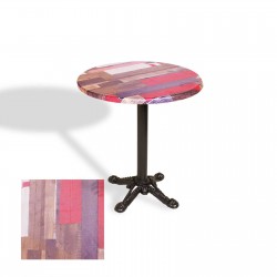 Çipa Döküm Ayak Yuvarlak Masa Çap 90cm - (Werzalit, Wermodin ve Allzalit Tabla) - Redwood