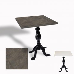 Çipa 1001 Döküm Ayak Kare Masa 60X60 cm - (Werzalit, Wermodin ve Allzalit Tabla) - Halong