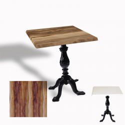 Çipa 1001 Döküm Ayak Kare Masa 70x70 cm - (Werzalit, Wermodin ve Allzalit Tabla) - Indiana Wood