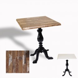 Çipa 1001 Döküm Ayak Kare Masa 70x70 cm - (Werzalit, Wermodin ve Allzalit Tabla) - Maracaibo