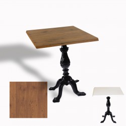 Çipa 1001 Döküm Ayak Kare Masa 60X60 cm - (Werzalit, Wermodin ve Allzalit Tabla) - Novagento