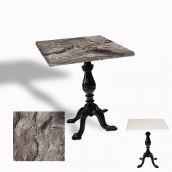 Çipa 1001 Döküm Ayak Kare Masa 60X60 cm - (Werzalit, Wermodin ve Allzalit Tabla) - Sydney