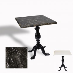 Çipa 1001 Döküm Ayak Kare Masa 70x70 cm - (Werzalit, Wermodin ve Allzalit Tabla) - Teramo