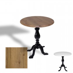 Çipa 1001 Döküm Ayak Yuvarlak Masa Çap 90cm - (Werzalit, Wermodin ve Allzalit Tabla) - Canyon Palace Oak