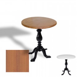 Çipa 1001 Döküm Ayak Yuvarlak Masa Çap 90cm - (Werzalit, Wermodin ve Allzalit Tabla) - Koyu Ahşap