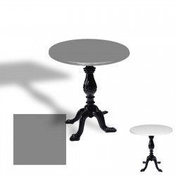 Çipa 1001 Döküm Ayak Yuvarlak Masa Çap 90cm - (Werzalit, Wermodin ve Allzalit Tabla) - Koyu Gri