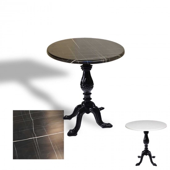 Çipa 1001 Döküm Ayak Yuvarlak Masa Çap 90cm - (Werzalit, Wermodin ve Allzalit Tabla) - Palazzo