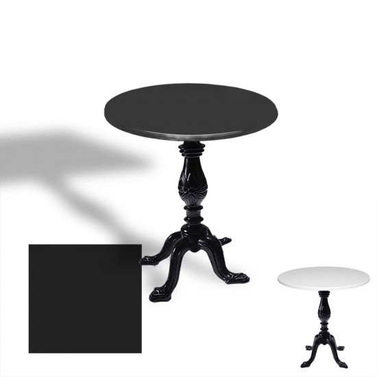 Çipa 1001 Döküm Ayak Yuvarlak Masa Çap 90cm - (Werzalit, Wermodin ve Allzalit Tabla) - Siyah Çipa 1001 Döküm Ayak Yuvarlak Masa Çap 90cm - (Werzalit, Wermodin ve Allzalit Tabla) - Siyah