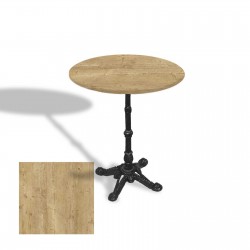 Çipa 1002 Döküm Ayak Yuvarlak Masa Çap 90cm - (Werzalit, Wermodin ve Allzalit Tabla) - Avalone Pine