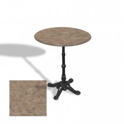 Çipa 1002 Döküm Ayak Yuvarlak Masa Çap 90cm - (Werzalit, Wermodin ve Allzalit Tabla) - Edgy Wood