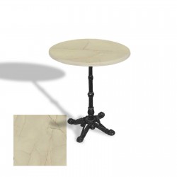 Çipa 1002 Döküm Ayak Yuvarlak Masa Çap 90cm - (Werzalit, Wermodin ve Allzalit Tabla) - Golden Marble