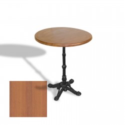 Çipa 1002 Döküm Ayak Yuvarlak Masa Çap 90cm - (Werzalit, Wermodin ve Allzalit Tabla) - Koyu Ahşap