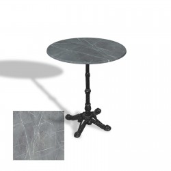 Çipa 1002 Döküm Ayak Yuvarlak Masa Çap 90cm - (Werzalit, Wermodin ve Allzalit Tabla) - Light Temperado