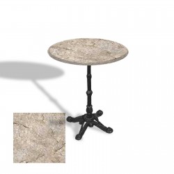 Çipa 1002 Döküm Ayak Yuvarlak Masa Çap 90cm - (Werzalit, Wermodin ve Allzalit Tabla) - Scala Marble