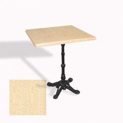 Çipa 1002 Döküm Ayak Kare Masa 60X60 cm - (Werzalit, Wermodin ve Allzalit Tabla) - Akçaağaç