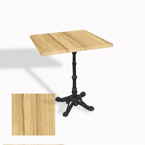 Çipa 1002 Döküm Ayak Kare Masa 60X60 cm - (Werzalit, Wermodin ve Allzalit Tabla) - Coco Bolo