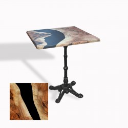 Çipa 1002 Döküm Ayak Kare Masa 60X60 cm - (Werzalit, Wermodin ve Allzalit Tabla) - Epoxy