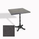Çipa 1002 Döküm Ayak Kare Masa 60X60 cm - (Werzalit, Wermodin ve Allzalit Tabla) - Grey Marble