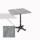 Çipa 1002 Döküm Ayak Kare Masa 70X70 cm - (Werzalit, Wermodin ve Allzalit Tabla) - Light Temperado