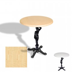 Çipa 1003 Döküm Ayak Yuvarlak Masa Çap 90cm - (Werzalit, Wermodin ve Allzalit Tabla) - Akçaağaç