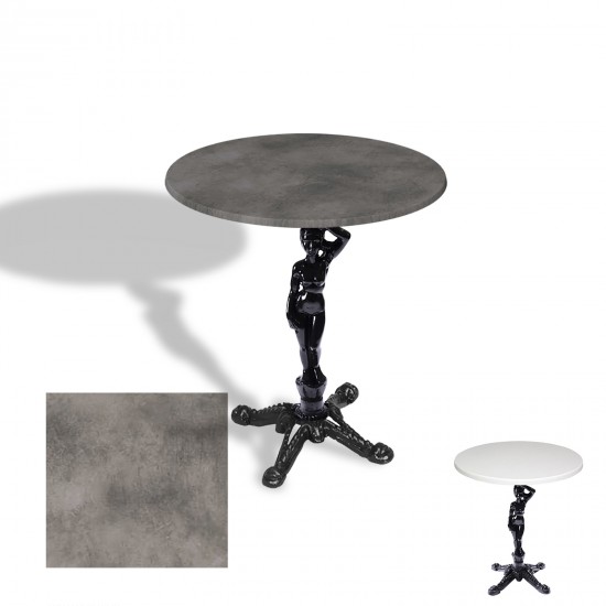 Çipa 1003 Döküm Ayak Yuvarlak Masa Çap 90cm - (Werzalit, Wermodin ve Allzalit Tabla) - Copperfield